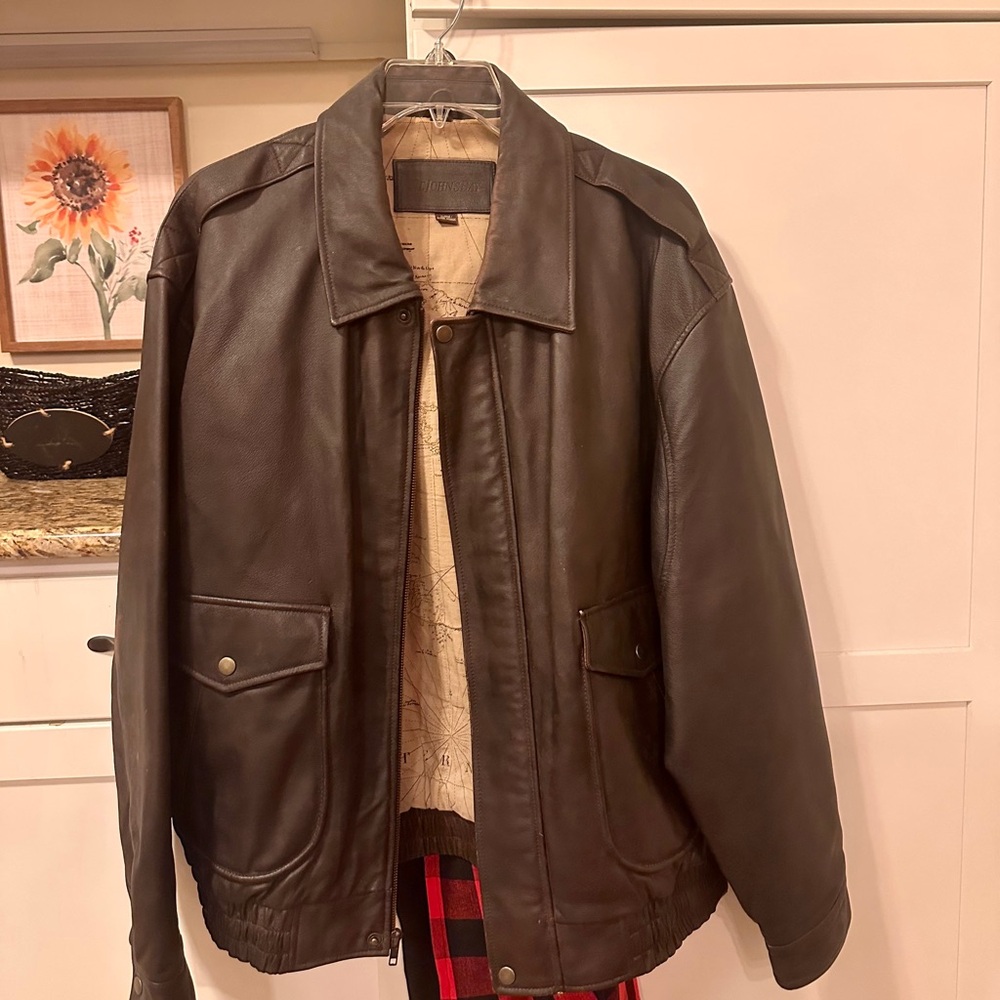 St. John’s Bay Leather Jacket (XL)